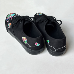 スニーカー「ジョーヌlb」お花柄デザイン！レディース 2E【22.5〜25cm】受注制作 8枚目の画像