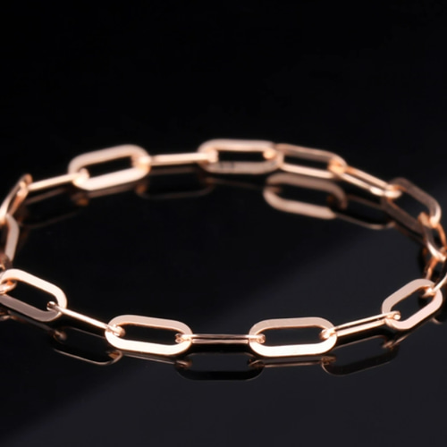 K18K18金チェーンリング18金ゴールド指輪 幅1.8mm 荒角小豆 リング