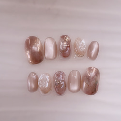 フットネイル ネイルチップ ペディ ニュアンスネイル サイズ変更不可