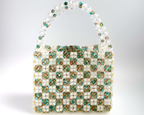 一点物】ビーズバッグ Mozaiku Lueur(モザイクリュール) [グリーン