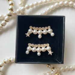 Star pearl dress 【パール/星/冬/秋/結婚式/クリスマス/オーナメント/プレゼント/プチギフト】 4枚目の画像