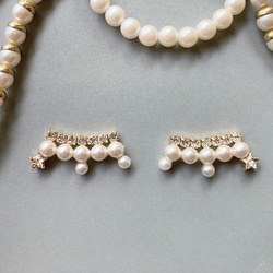 Star pearl dress 【パール/星/冬/秋/結婚式/クリスマス/オーナメント/プレゼント/プチギフト】 3枚目の画像