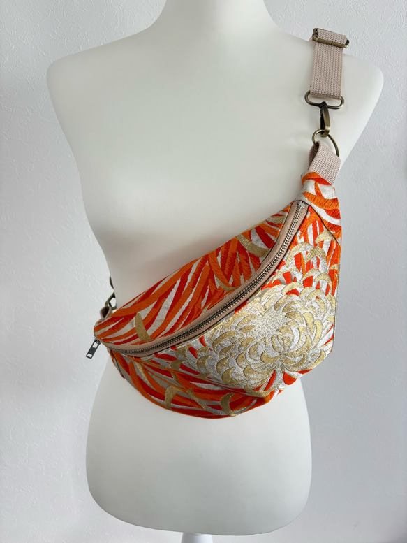 再販袋帯帯リメイクバッグボディバッグ