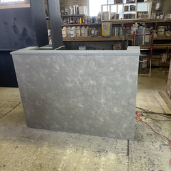 8日で発送　ワイド90 メラミン　モルタル風　レジカウンター　受付カウンター　レジ台 2枚目の画像