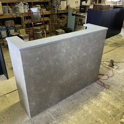 8日で発送　ワイド90 メラミン　モルタル風　レジカウンター　受付カウンター　レジ台 4枚目の画像