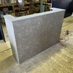 8日で発送　ワイド90 メラミン　モルタル風　レジカウンター　受付カウンター　レジ台 7枚目の画像