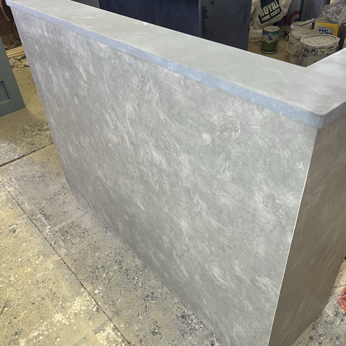 ワイド75 メラミン モルタル風 レジカウンター 受付カウンター レジ台