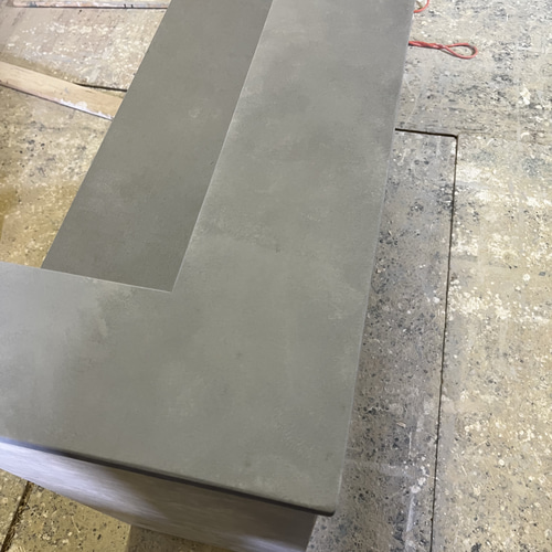 ワイド75 メラミン モルタル風 レジカウンター 受付カウンター レジ台