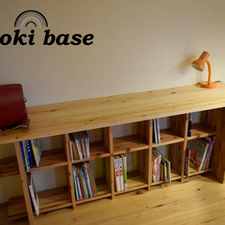 暖かな雰囲気の無垢材多目的シェルフ（大） ｜ テレビ台 ｜本棚 棚