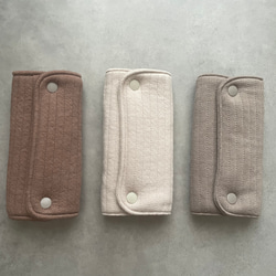 もちもち　ニット　肩紐カバー　抱っこ紐カバー　サッキングパット　よだれカバー　エルゴ　 1枚目の画像