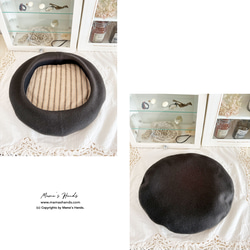 人人皆宜的完美貝雷帽！ ☘️《秋冬經典卡其色》奢華美利奴羊毛貝雷帽，光滑優質，橄欖綠，簡約款 第2張的照片