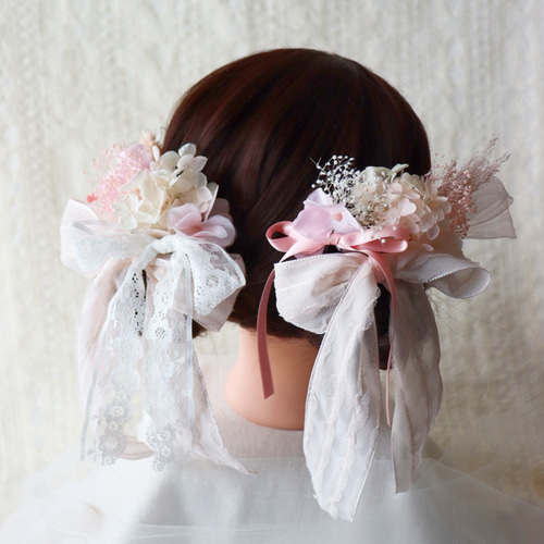 リボン風 髪飾り 結婚式 和装 打ち掛け 成人式 卒業式 ピンク 赤 白 送料無料 大人気♡桜 ピンク 和装 髪飾り 振袖 着物 袴 色打掛 成人式