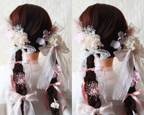 リボン&フラワー♡ヘアピン♡髪飾り♡ f20a78e0153f9daa398f644feb36a8