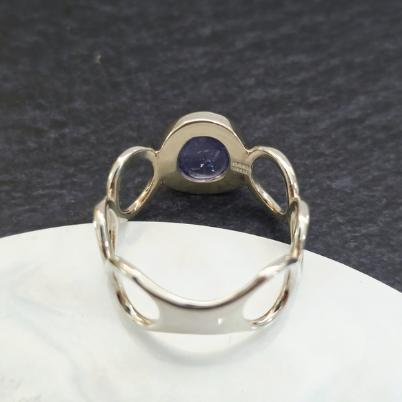 【8点限定】タンザナイト　オーバル　10＊８mm　シルバーリング　H-182S 9枚目の画像