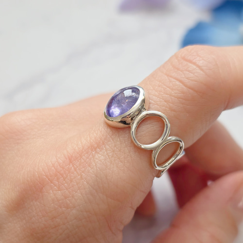 【特価】タンザナイト シルバー リング 11号 14.5号 大人色タンザナイト シルバーリング | Le Papillon Jewelry