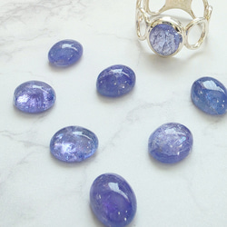 【8点限定】タンザナイト　オーバル　10＊８mm　シルバーリング　H-182S 10枚目の画像