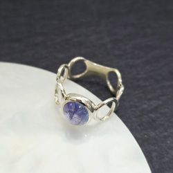 【8点限定】タンザナイト　オーバル　10＊８mm　シルバーリング　H-182S 7枚目の画像