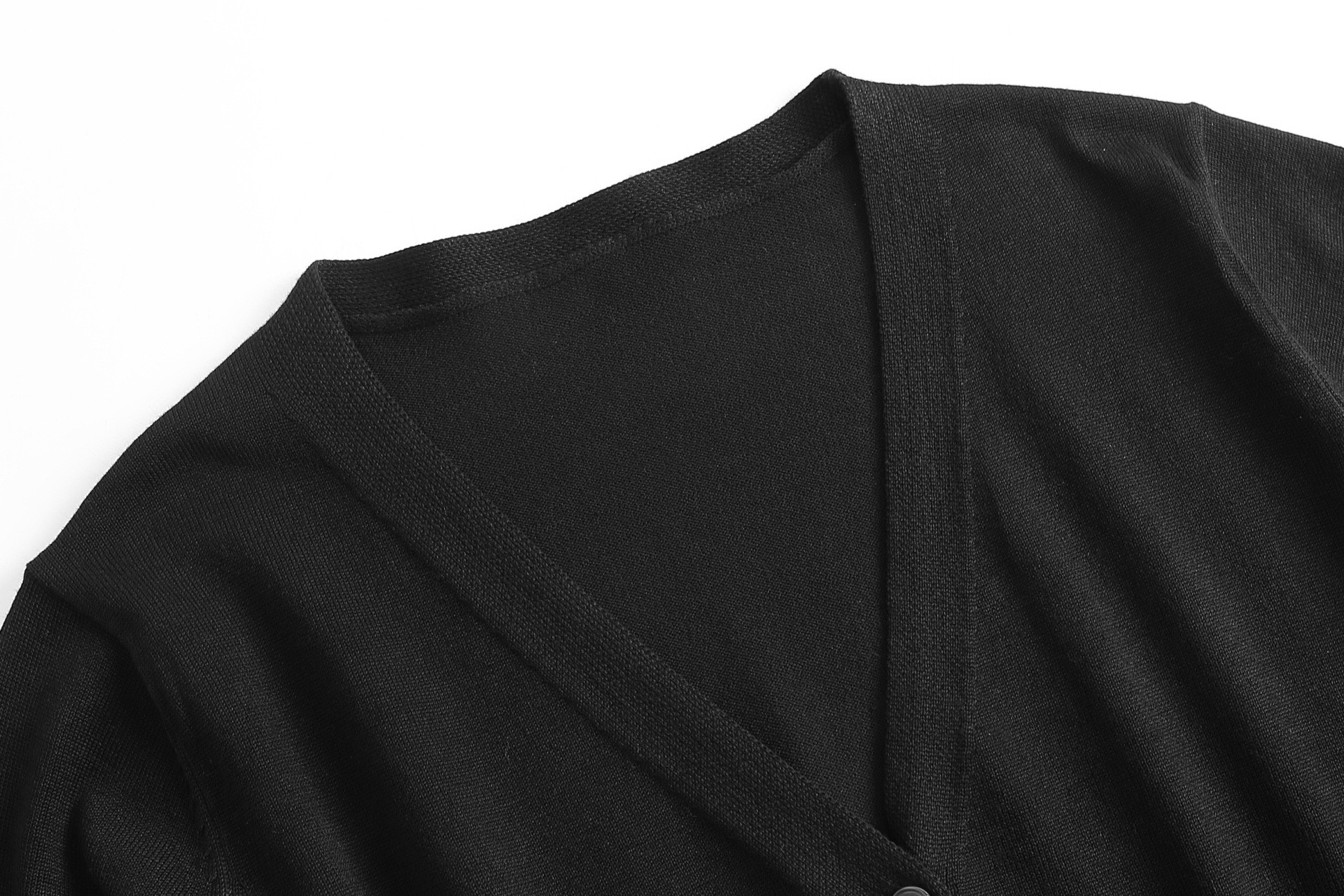 秋冬レディース長袖ニット無地シンプルカーディガン【返品・交換可】品質最優先25-314-9