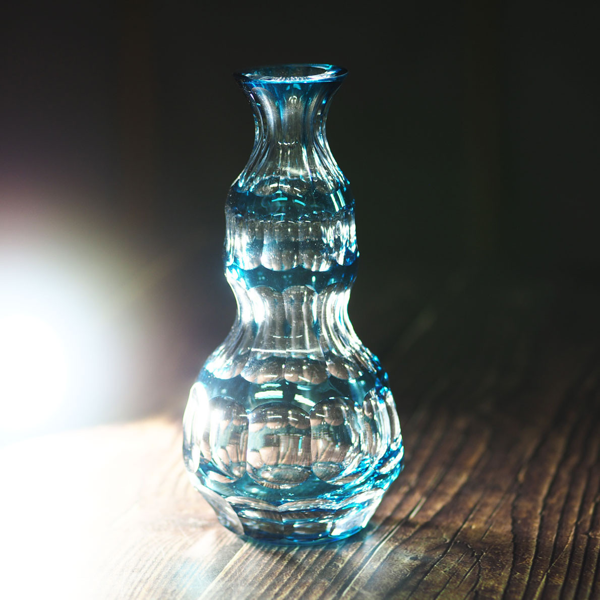 切子徳利・正倉院ブルー