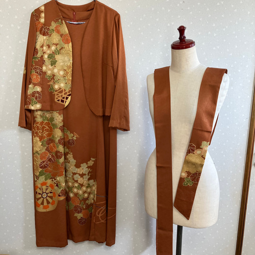 No.161留袖ドレスプリンセスラインワンピースとボレロ　13号L〜LL No.161留袖ドレスプリンセスラインワンピースとボレロ 13号L〜LL