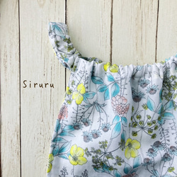 L:ゆるふわ*ふんどしパンツ（フラワーウォール）ダブルガーゼ　フンティー  ふんどしショーツ 4枚目の画像