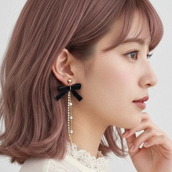 SOLDOUT！！ヴィンテージボタンイヤーカフ 【「貴族誕生 cuff ear ball Onyx ACE0152 オニキスボールイヤーカフ イヤリング・ノンホールピアス