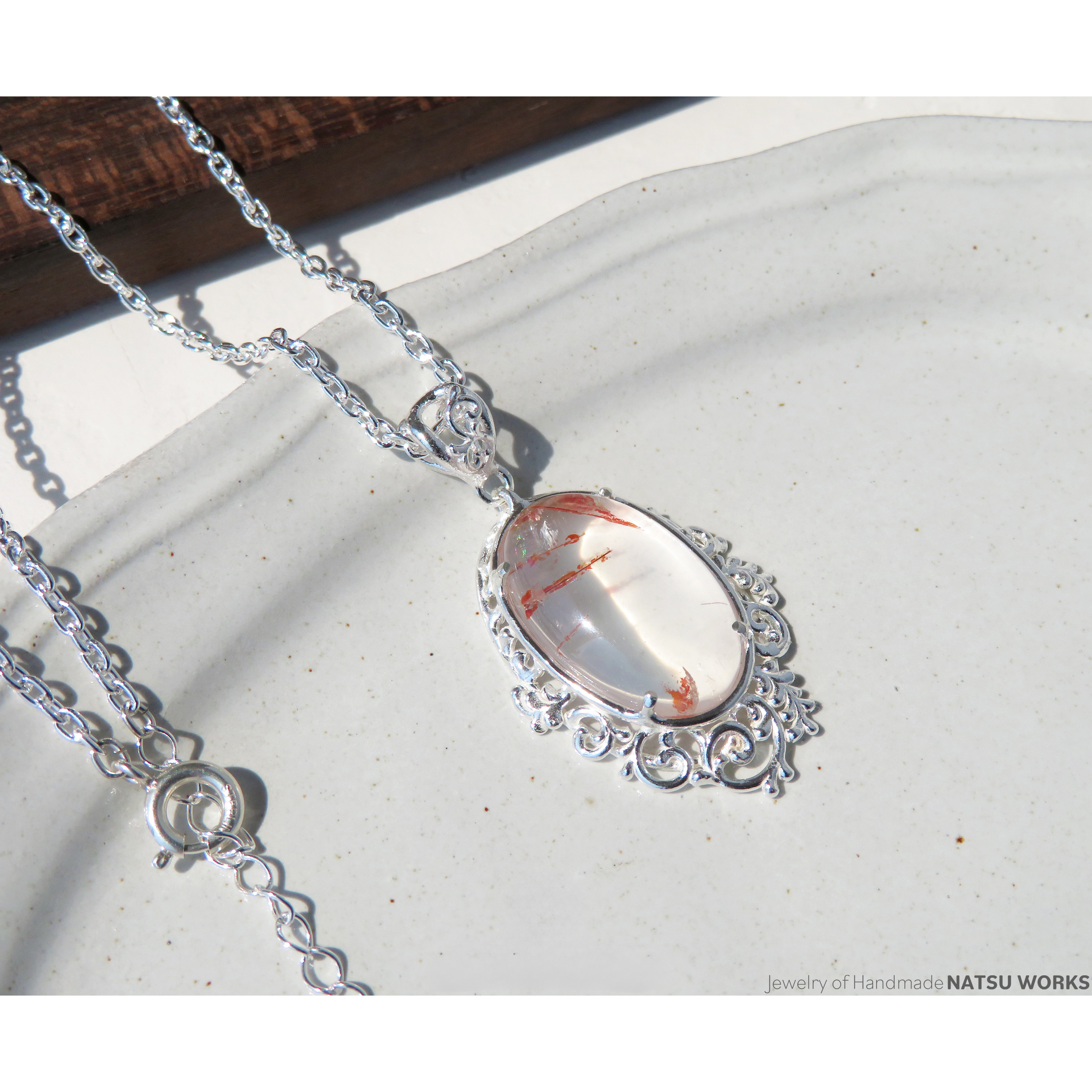 ルチル リモナイト クォーツ ネックレス / Rutile Limonite Quartz Necklace