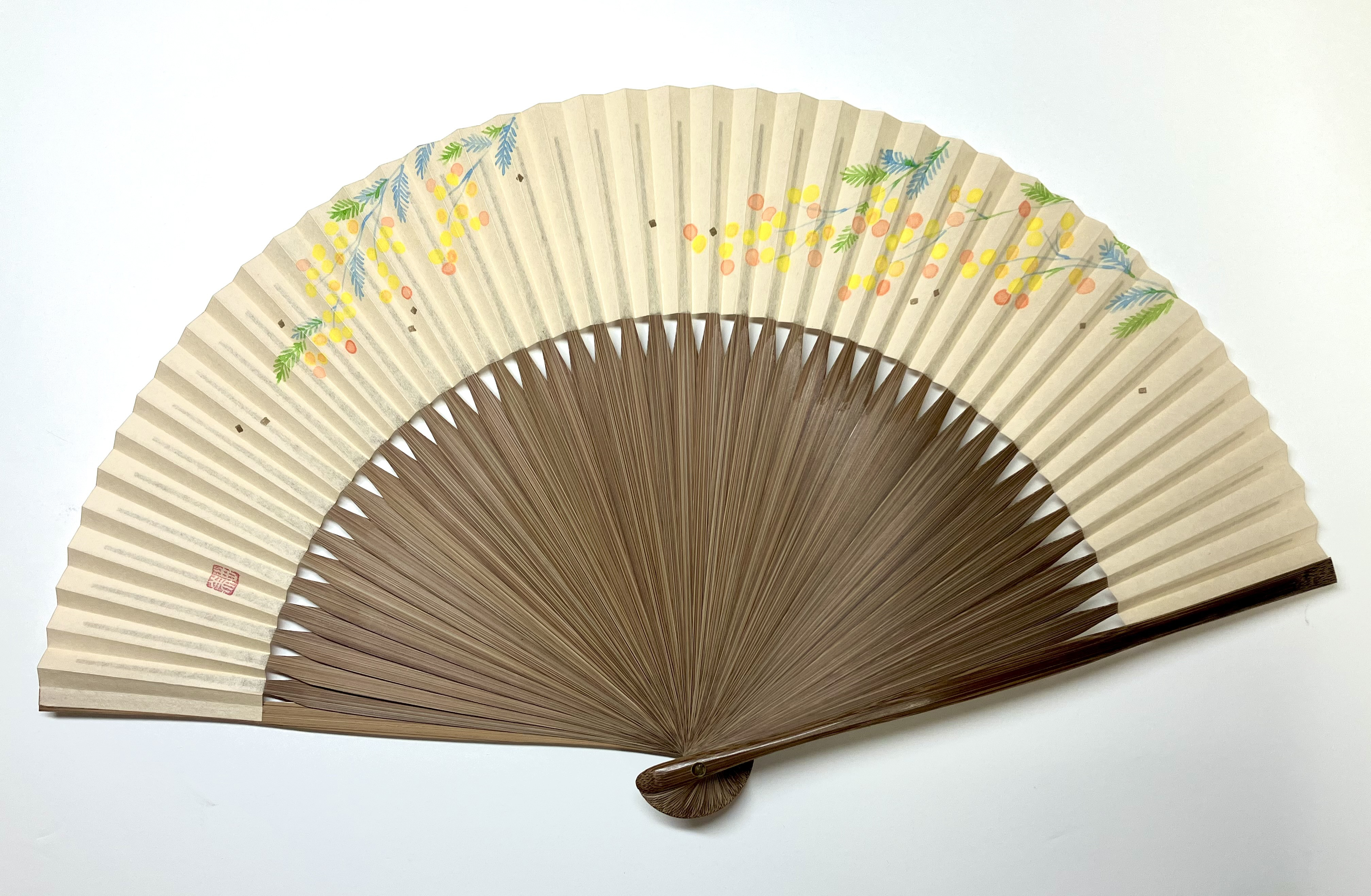 趣 -omomuki- 〈ミモザ〉　京扇子