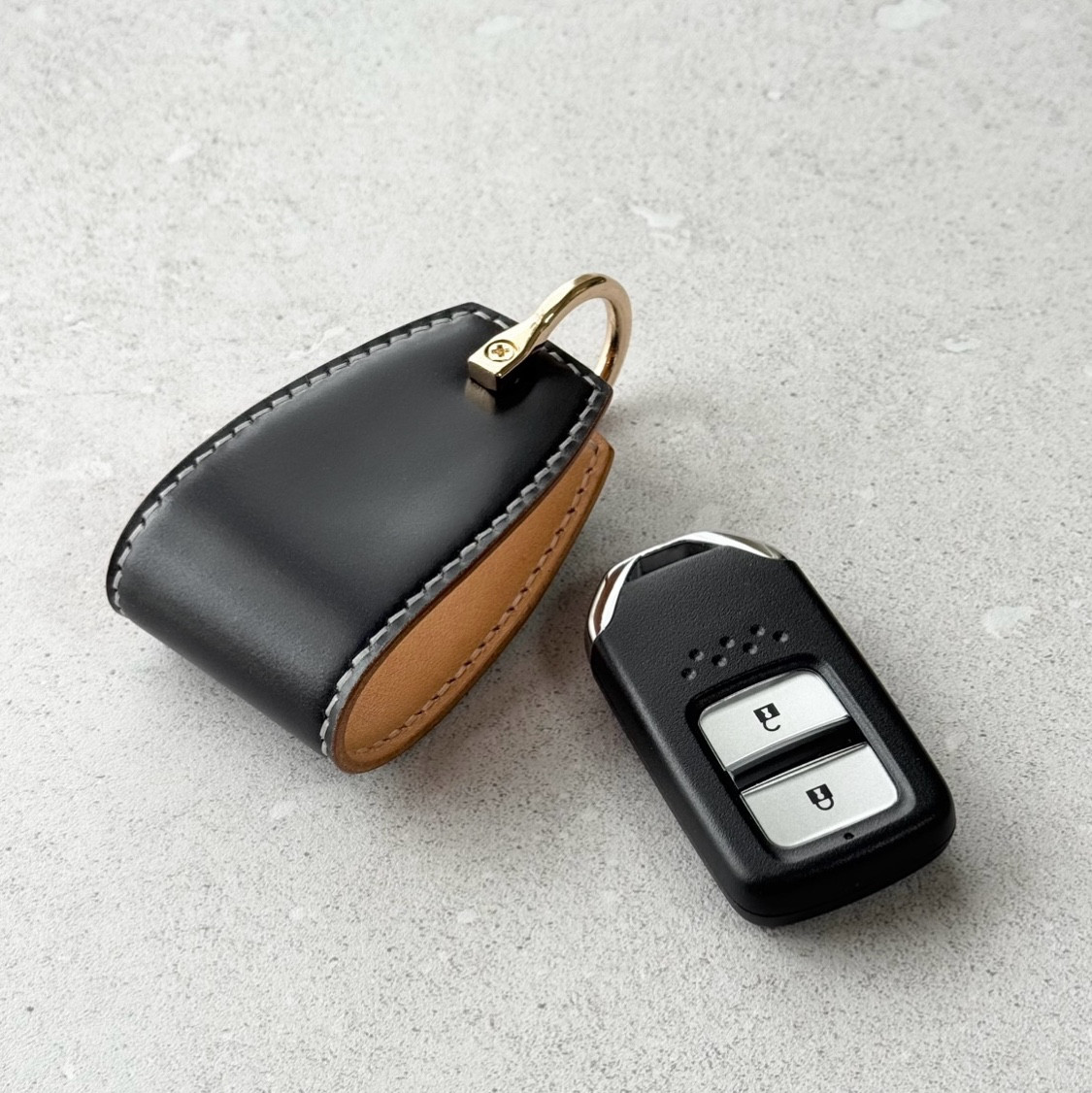 〈オーダー製作〉ホンダ オイルコードバン スマートキーケース (フリード シャトル ジェイド フィット対応) /カバー
