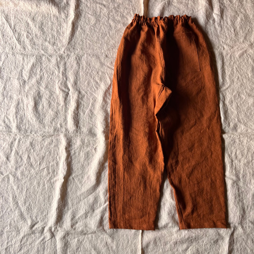 リネンのもんぺ　レンガ リネンのもんぺ レンガ ロングパンツ nuuMonpe 通販 19858046