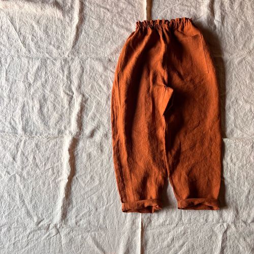 リネンのもんぺ　レンガ リネンのもんぺ レンガ ロングパンツ nuuMonpe 通販 19858046