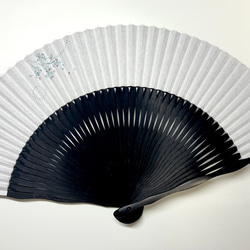 趣 -omomuki- 〈霞草〉　京扇子 5枚目の画像