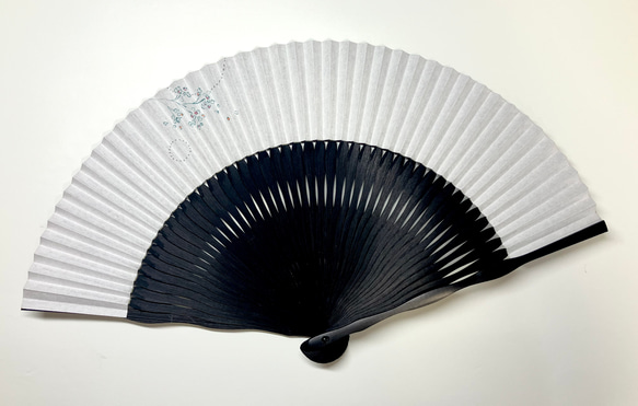 趣 -omomuki- 〈霞草〉　京扇子 5枚目の画像