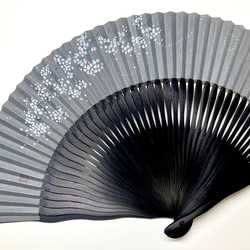 趣 -omomuki- 〈霞草〉　京扇子 2枚目の画像