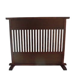 ハンドメイド 木製 衝立 絵本棚 W900H750D300 ◯上下取り外しタイプ ◯ウォールナット #DIY