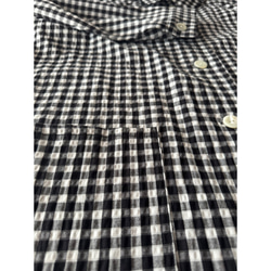 長さ選べる❤️着心地軽いギンガムコート❤️個性的な高見え素材❤️カジュアル＆モード❤️伸縮性ギンガムチェック 14枚目の画像