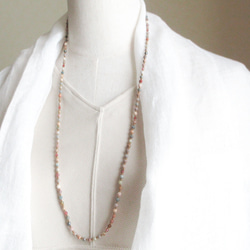 ❮再販×2❯ 天然石★ アラシャンアゲート　ロングネックレス 3枚目の画像