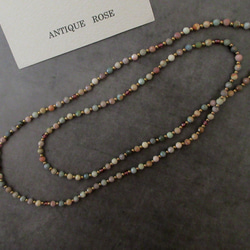 ❮再販×2❯ 天然石★ アラシャンアゲート　ロングネックレス 2枚目の画像