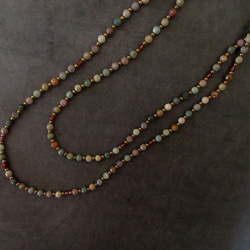 ❮再販×2❯ 天然石★ アラシャンアゲート　ロングネックレス 7枚目の画像