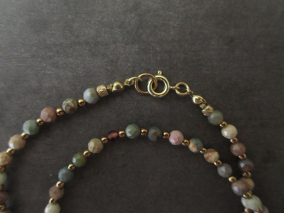 ❮再販×2❯ 天然石★ アラシャンアゲート　ロングネックレス 5枚目の画像