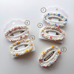 ポンポンヘアピン】ハンドメイド ベビー キッズ ヘアアクセサリー