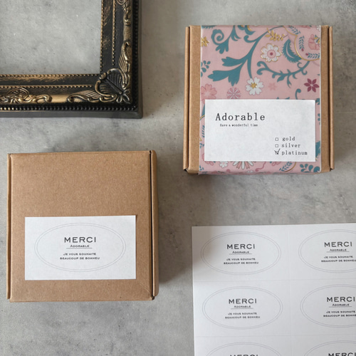 サンキューシール120枚 120枚 名入れOK サンキューシール ギフトシール ラッピングシール