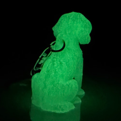 キャバリア　mini3D蓄光（夜光）キーホルダー　半透明蓄光樹脂製 7枚目の画像