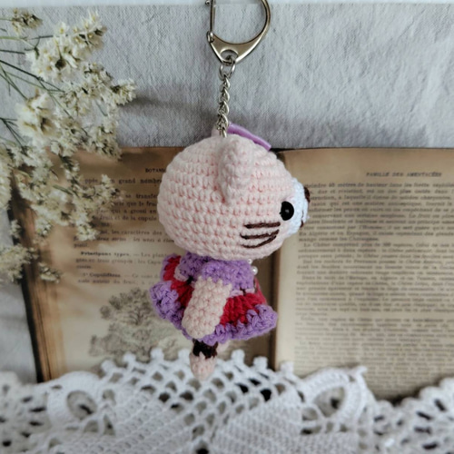 ピンク猫ちゃん＊編みぐるみキーホルダー＊ あみぐるみ nakamo 通販