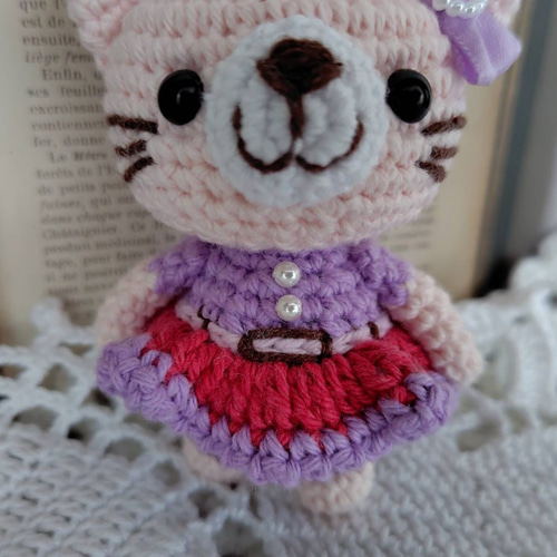 4．あみぐるみ☆cocoperi1984☆ねこ（ピンク） 4．あみぐるみ☆cocoperi1984☆ねこ（ピンク）