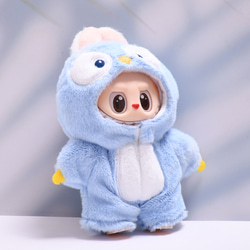 ∞ちびぬい］オーバーオール／type① デニム風 ぬいぐるみ SHIKI