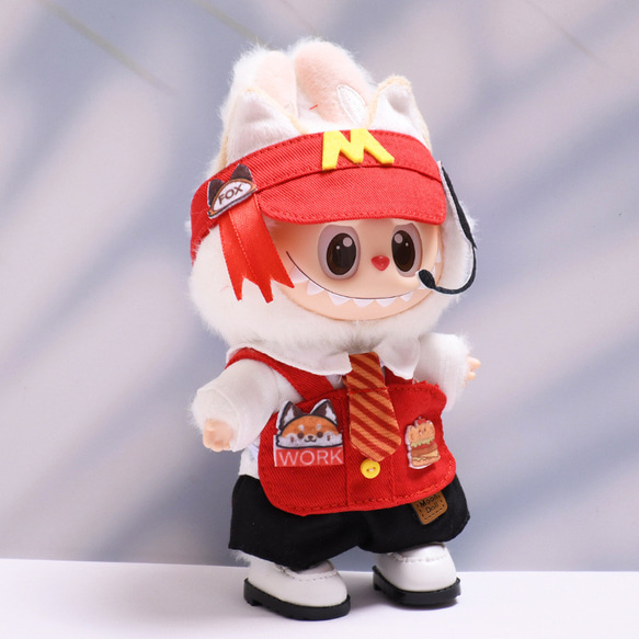 初代目2代目ラブブ着せ替え 17㎝ LABUBU服 着せ替え ラブブぬい服