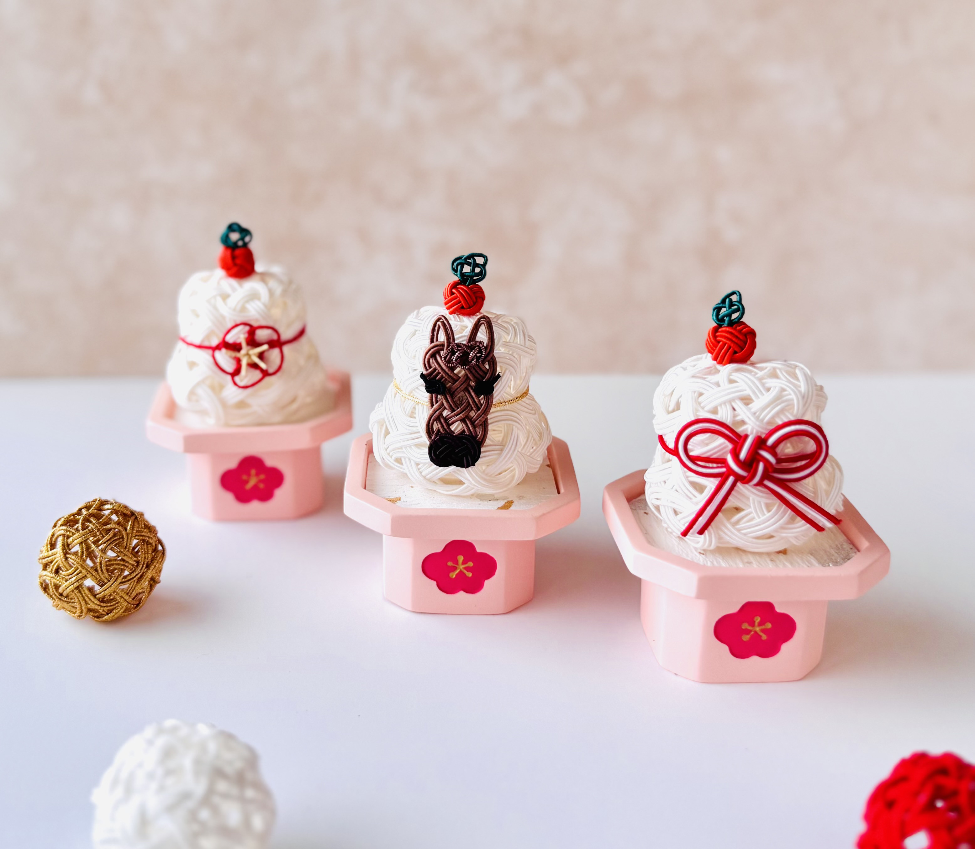 【数量限定】水引で彩る縁起物鏡餅