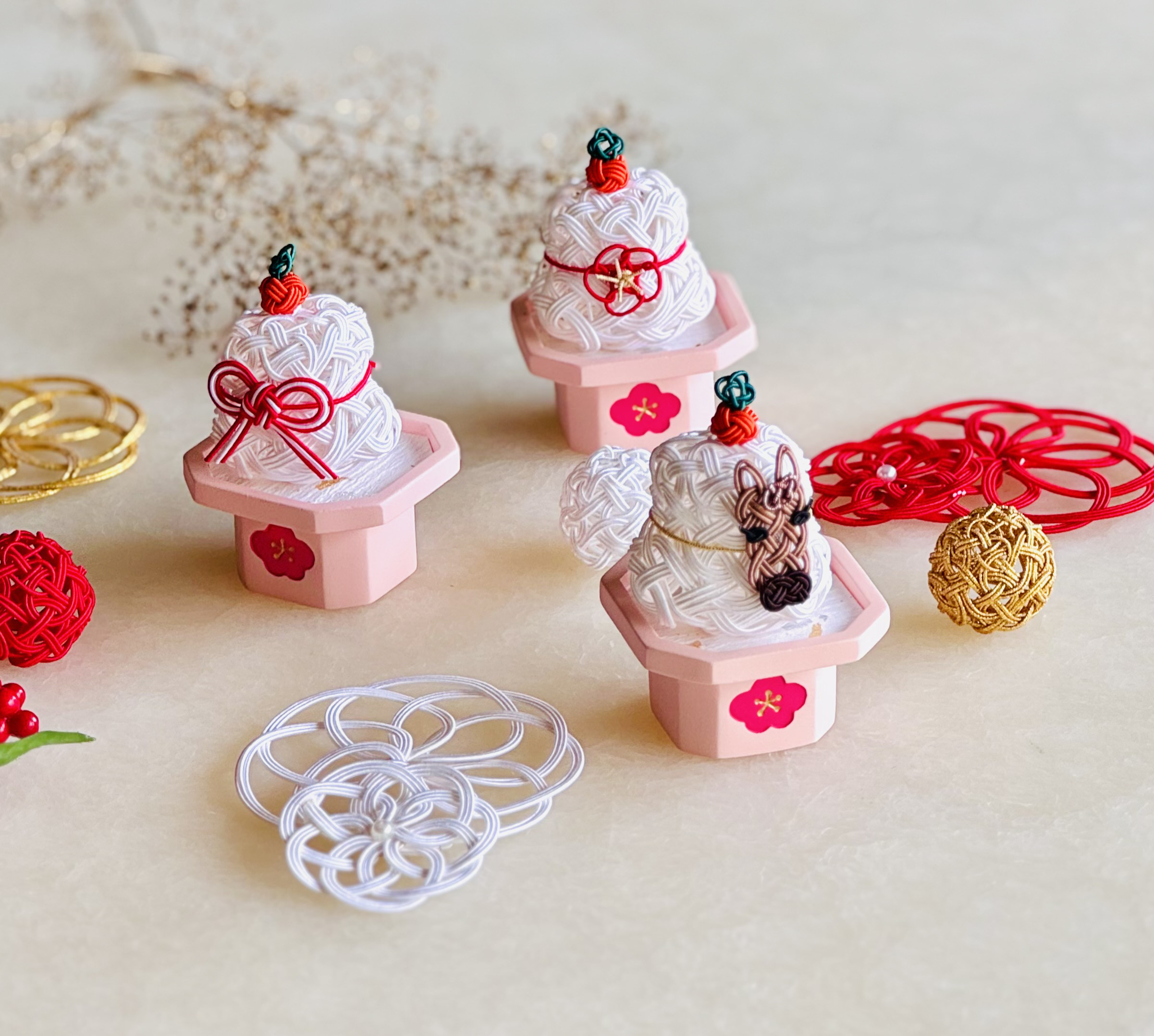 【数量限定】水引で彩る縁起物鏡餅