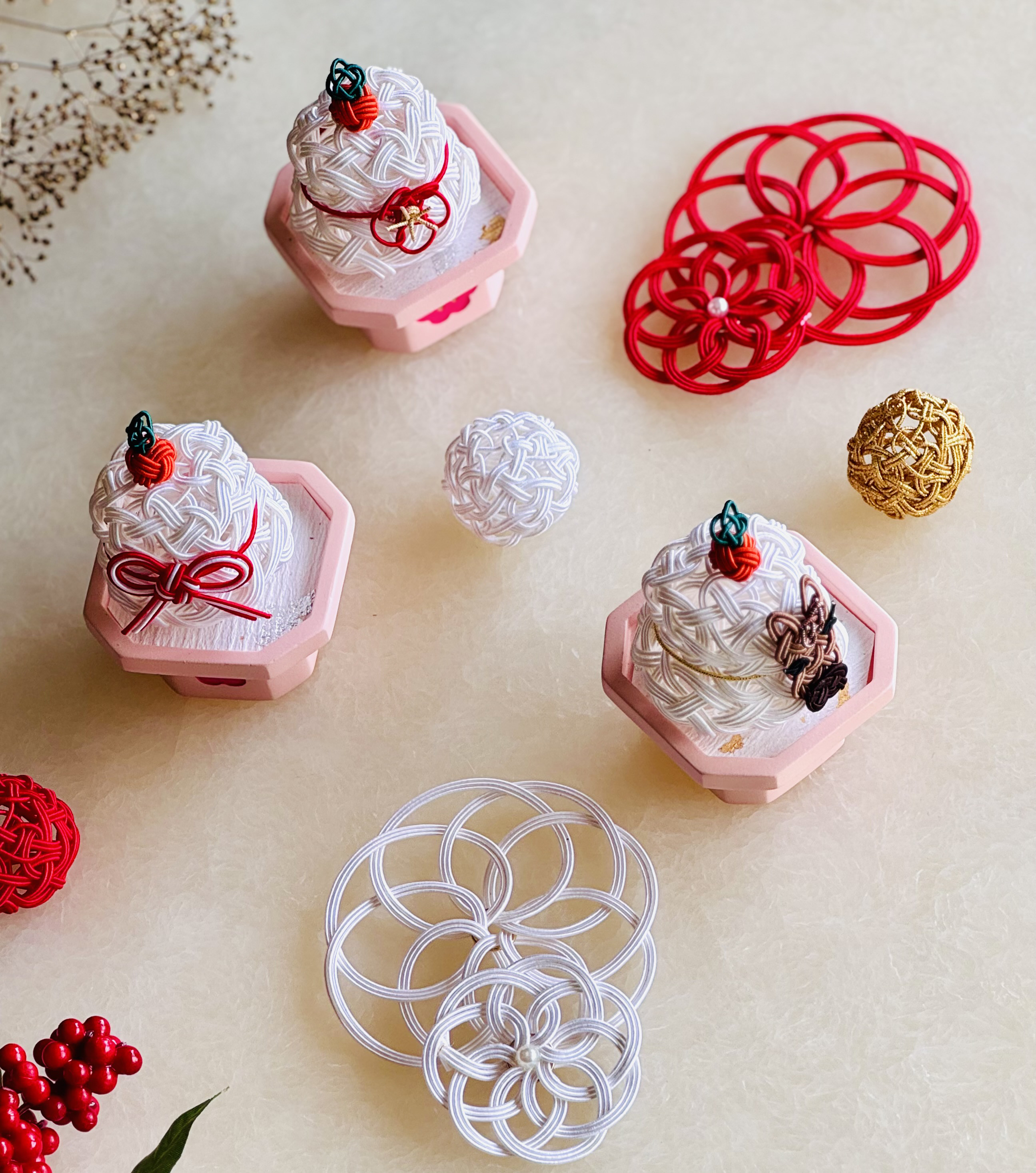 【数量限定】水引で彩る縁起物鏡餅